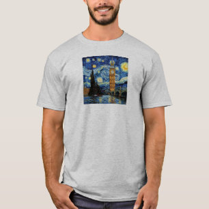 Sternennacht Big Ben London England T-Shirt