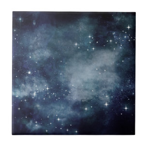 Sternennacht Blaue Himmel Sterne Liebhaber Univers Fliese