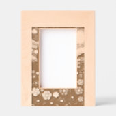 Sternennacht-Blumen-Willkommensdesign Geätzte Rahmen (Vorderseite)