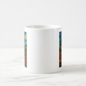 Sternennacht-Blumen-Willkommensdesign Kaffeetasse (Mittel)