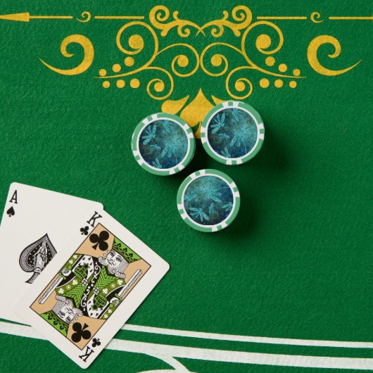 Sternennacht der Libelle Pokerchips (Pokertisch (Stapel))