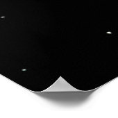 Sternennacht durch das Schwarze Loch Poster (Ecke)
