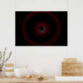 Sternennacht durch das Schwarze Loch Poster (Küche)