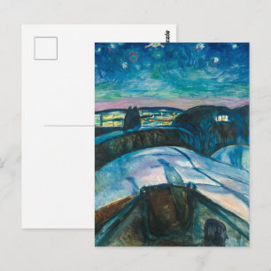 Sternennacht Edvard Munch Postkarte