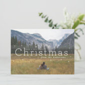 Sternennacht Feiertagskarte (Stehend Vorderseite)