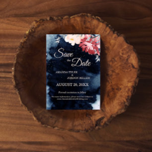 Sternennacht Florale Hochzeit - Termin vormerken Save The Date