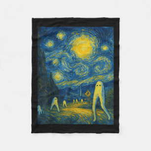 Sternennacht Fresno Nightcrawler Van Gogh Hallowee Fleecedecke
