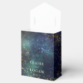 Sternennacht-Galaxie-Hochzeit Geschenkschachtel (Geöffnet)