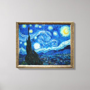 Sternennacht Gemälde von Maler Vincent Van Gogh Leinwanddruck
