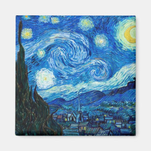 Sternennacht Gemälde von Maler Vincent Van Gogh Magnet