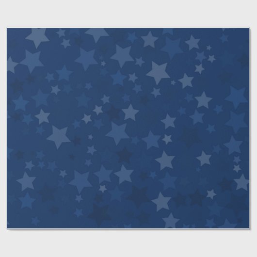 Sternennacht Geschenkpapier (Flach)