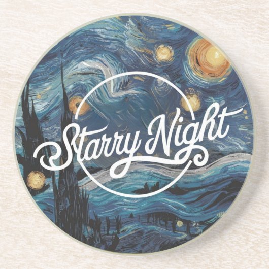 Sternennacht Getränkeuntersetzer (Vorne)