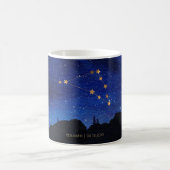 Sternennacht Gold Steinbock Sternbild Kaffeetasse (Mittel)
