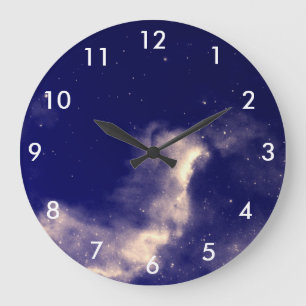 Sternennacht Große Wanduhr