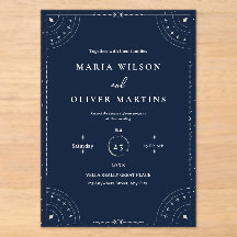 Sternennacht Himmelhochzeit Navy Blau Elegant
