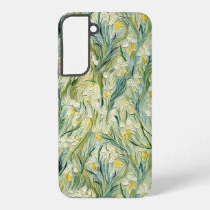 Sternennacht-inspiriertes florales Gemälde mit tex Samsung Galaxy Hülle