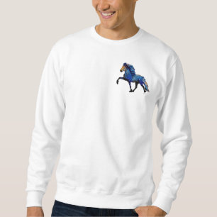 Sternennacht Isländisches Pferd Sweatshirt