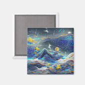 Sternennacht Magnet (Vorderseite/Rückseite)
