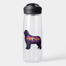 Sternennacht Neufundländer Trinkflasche