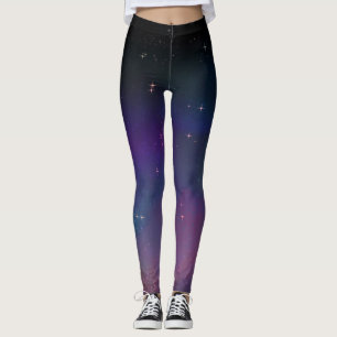 Sternennacht Rosa Galaxie Himmel Leggings