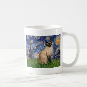 Sternennacht - Seal Point Siamese Katze Kaffeetasse