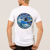 Sternennacht Surfer Tri-Blend Shirt (Rückseite)