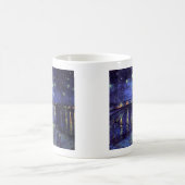 Sternennacht über der Rhone 1890 Kaffeetasse (Mittel)