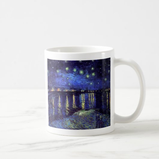 Sternennacht über der Rhone 1890 Kaffeetasse (Rechts)