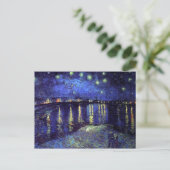 Sternennacht über der Rhone 1890 Postkarte (Stehend Vorderseite)