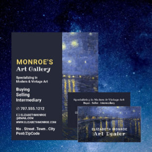 Sternennacht über der Rhone, Kunsthändler, Galerie Flyer