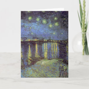 Sternennacht über der Rhone von Van Gogh Karte