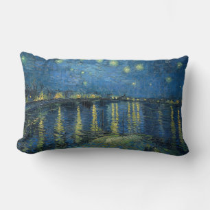 Sternennacht über der Rhone (von van Gogh) Lendenkissen