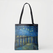 Sternennacht über der Rhone von Van Gogh – Maßgesc Tasche (Vorderseite)
