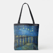 Sternennacht über der Rhone von Van Gogh – Maßgesc Tasche (Rückseite)