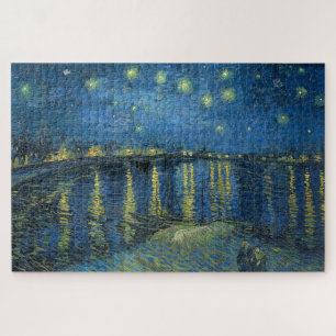 Sternennacht über der Rhone (von van Gogh) Puzzle