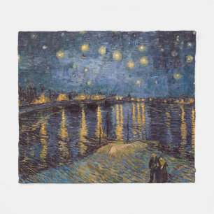 Sternennacht über der Rhone von Vincent Van Gogh Fleecedecke
