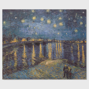 Sternennacht über der Rhone von Vincent Van Gogh Geschenkpapier