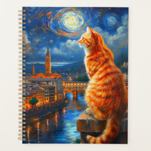 Sternennacht über Florenz Ginger Cat Art Planer