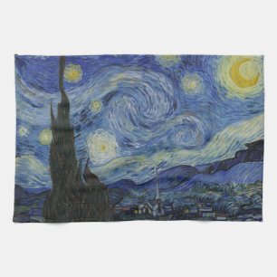 Sternennacht & Van Gogh /berühmte Vintage-Kunst Geschirrtuch