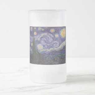 Sternennacht, Van Gogh Französische Stadt Saint Re Mattglas Bierglas