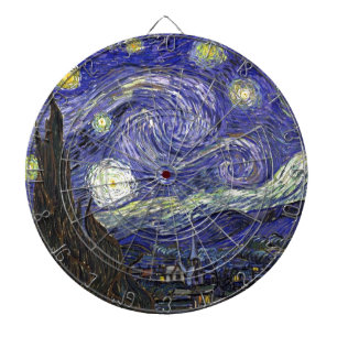 Sternennacht, Vincent Van Gogh. Dartscheibe