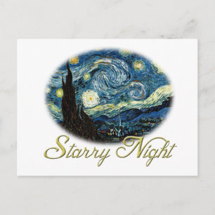 Sternennacht, Vincent Van Gogh. Postkarte