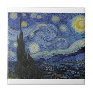 Sternennacht von Van Gogh Fliese