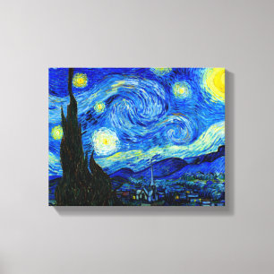 Sternennacht von Van Gogh Leinwand-Fineldruck Leinwanddruck