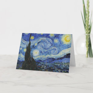 Sternennacht von Van Gogh - Wirbelnder Himmel, Bla Karte