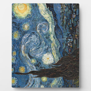 Sternennacht von Vincent Van Gogh Fotoplatte