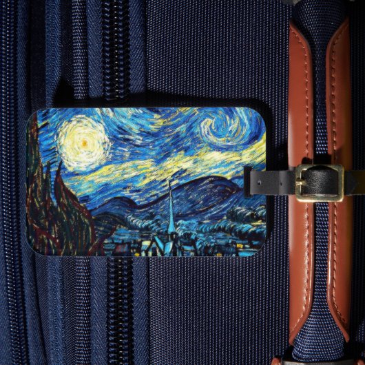 Sternennacht von Vincent van Gogh, Gepäckanhänger (Vorderseite Insitu 4)