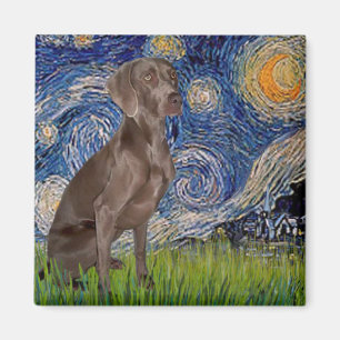 Sternennacht - Weimaraner (Z) Magnet