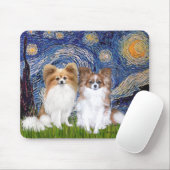 Sternennacht - Zwei Schmetterlinge Mousepad (Mit Mouse)
