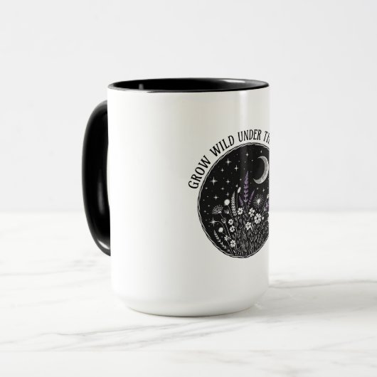 Sternennachts-Blume Tasse (Vorderseite Links)